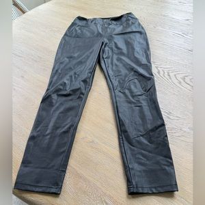 Tuckernuck black leather leggings. Medium. Never worn